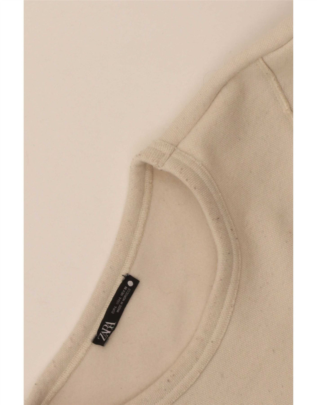 Pulover supradimensionat pentru femei Zara UK 16, mare, alb
