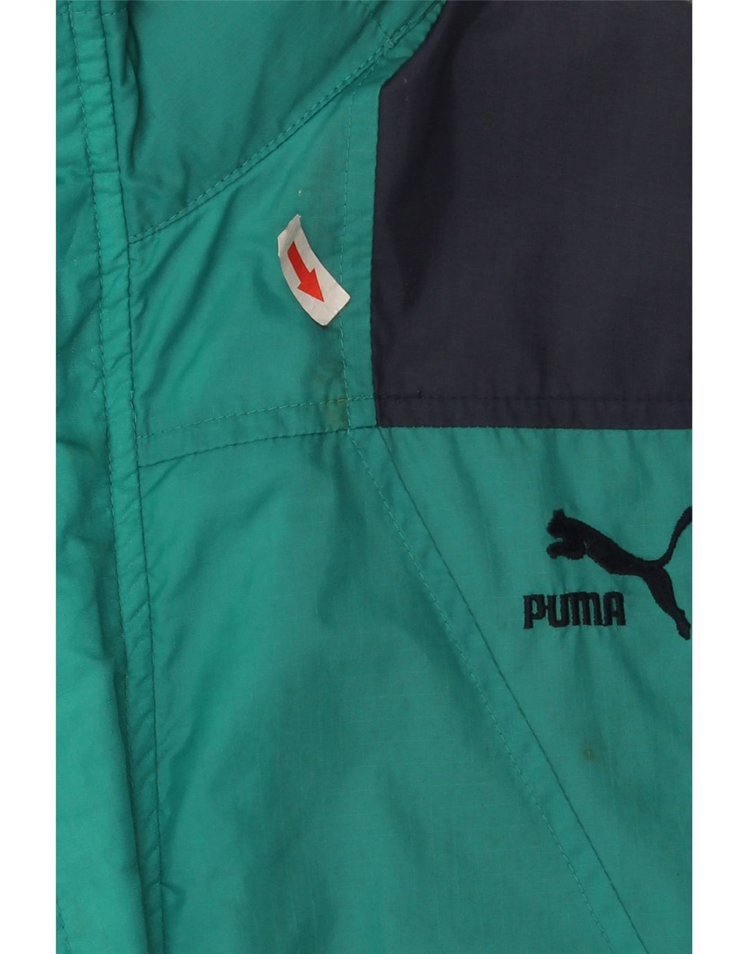 Jachetă de ploaie Puma pentru bărbați UK 36 Small Turcoaz Colorblock Nylon