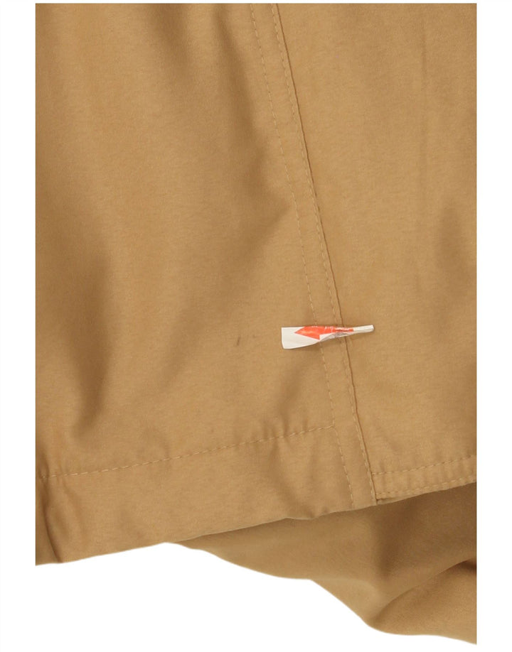 Jachetă de vânt pentru femei cu glugă autentică EU 46 XL poliester bej