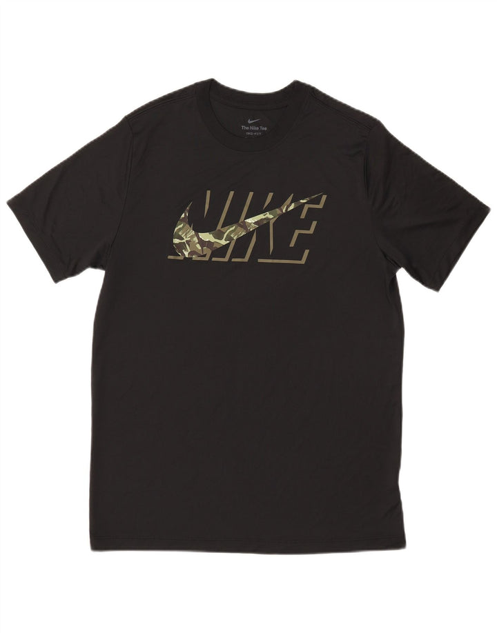 Tricou grafic Nike Dri Fit pentru bărbați Top mediu negru