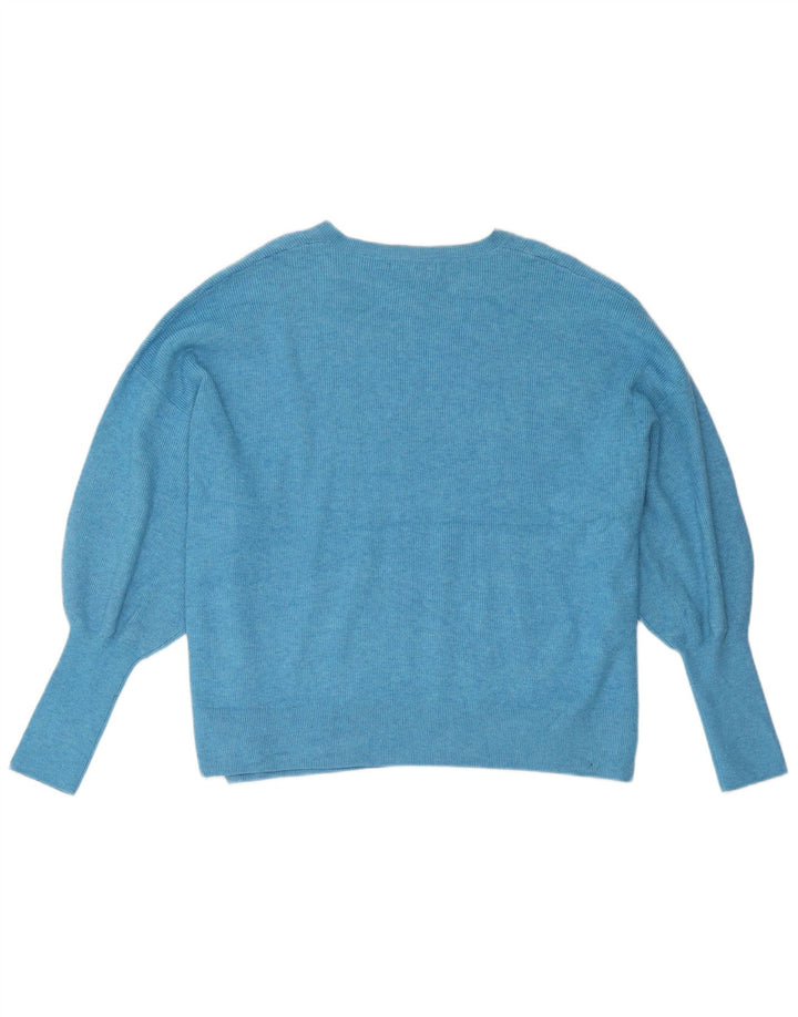 Pulover cu decolteu în V supradimensionat pentru femei Marks & Spencer UK 18 XL Albastru