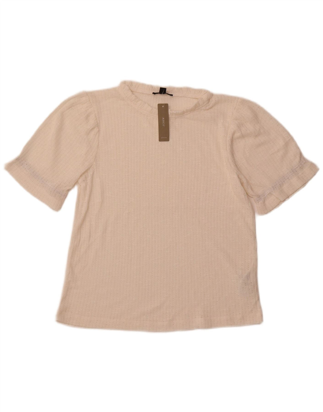 Bluză din tricot pentru femei J. CREW UK 14 Poliester alb mediu mediu
