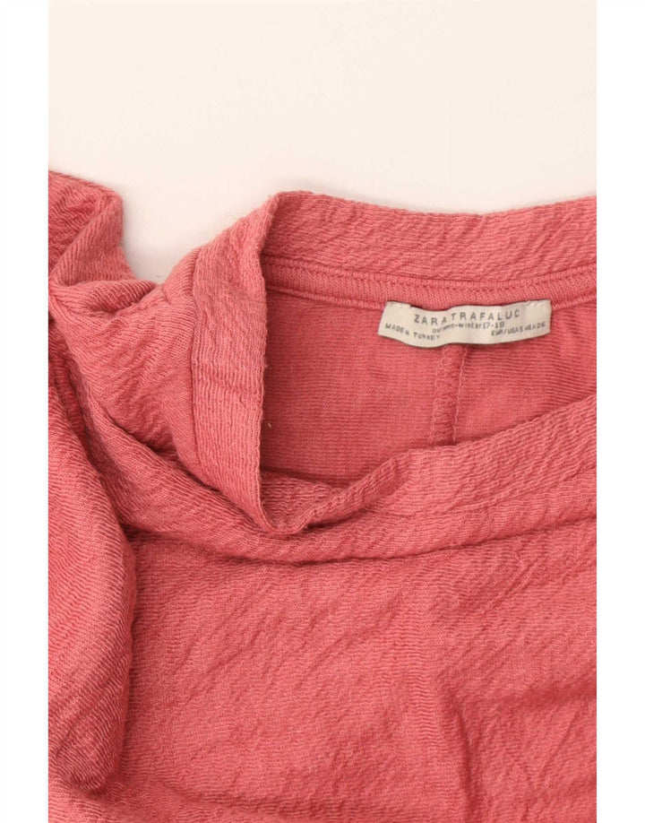 Pulover supradimensionat pentru femei Trafaluc Zara UK 10 Mic roz