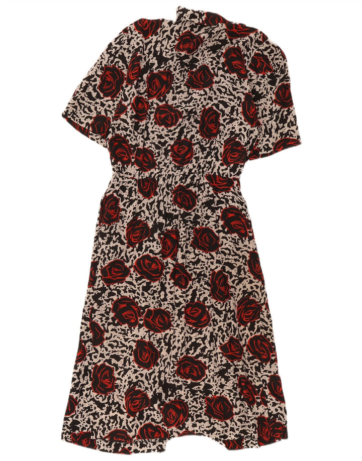 Rochie A-Line Vintage pentru Femei IT 44 Medium Multicolor Acetat Floral