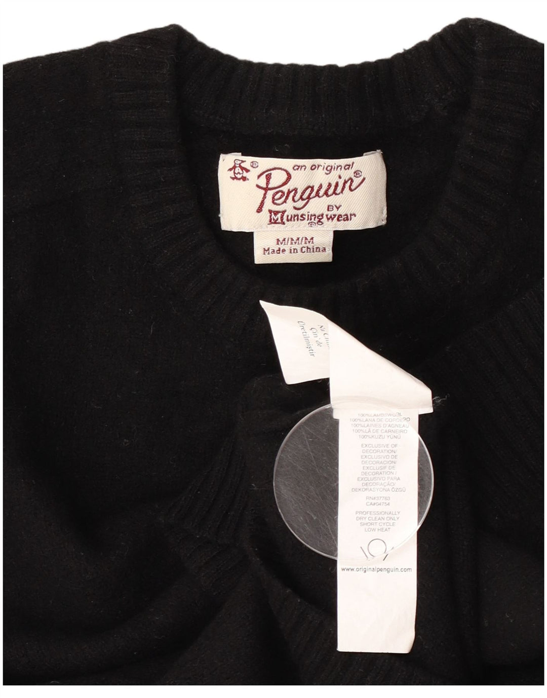 Pulover Bolero pentru femei Penguin UK 12 Medium Black Lambswool