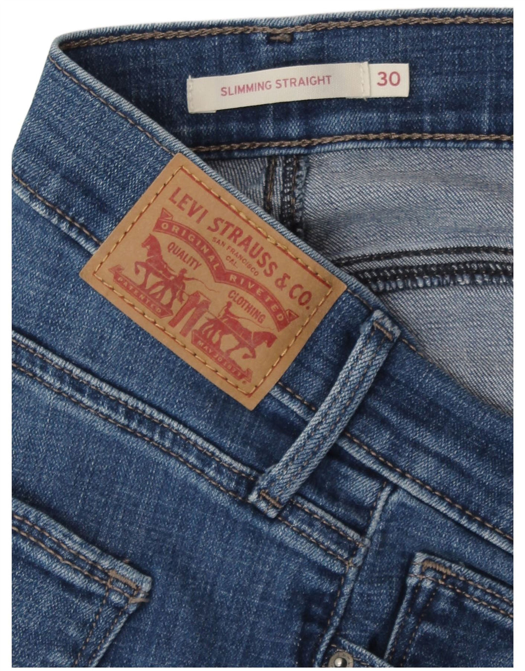 Blugi drepti pentru slăbire Levi's W30 L32 Albastru