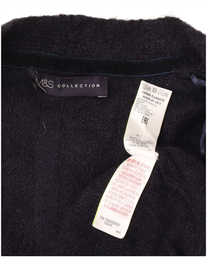Pulover cardigan cu paragate pentru femei Marks & Spencer UK 14 Medium Bleumarin