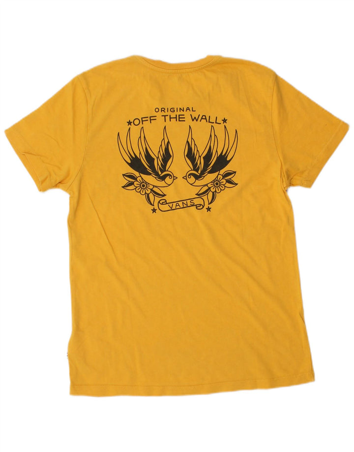 VANS Tricou grafic pentru femei Top UK 10 Small Yellow Bumbac