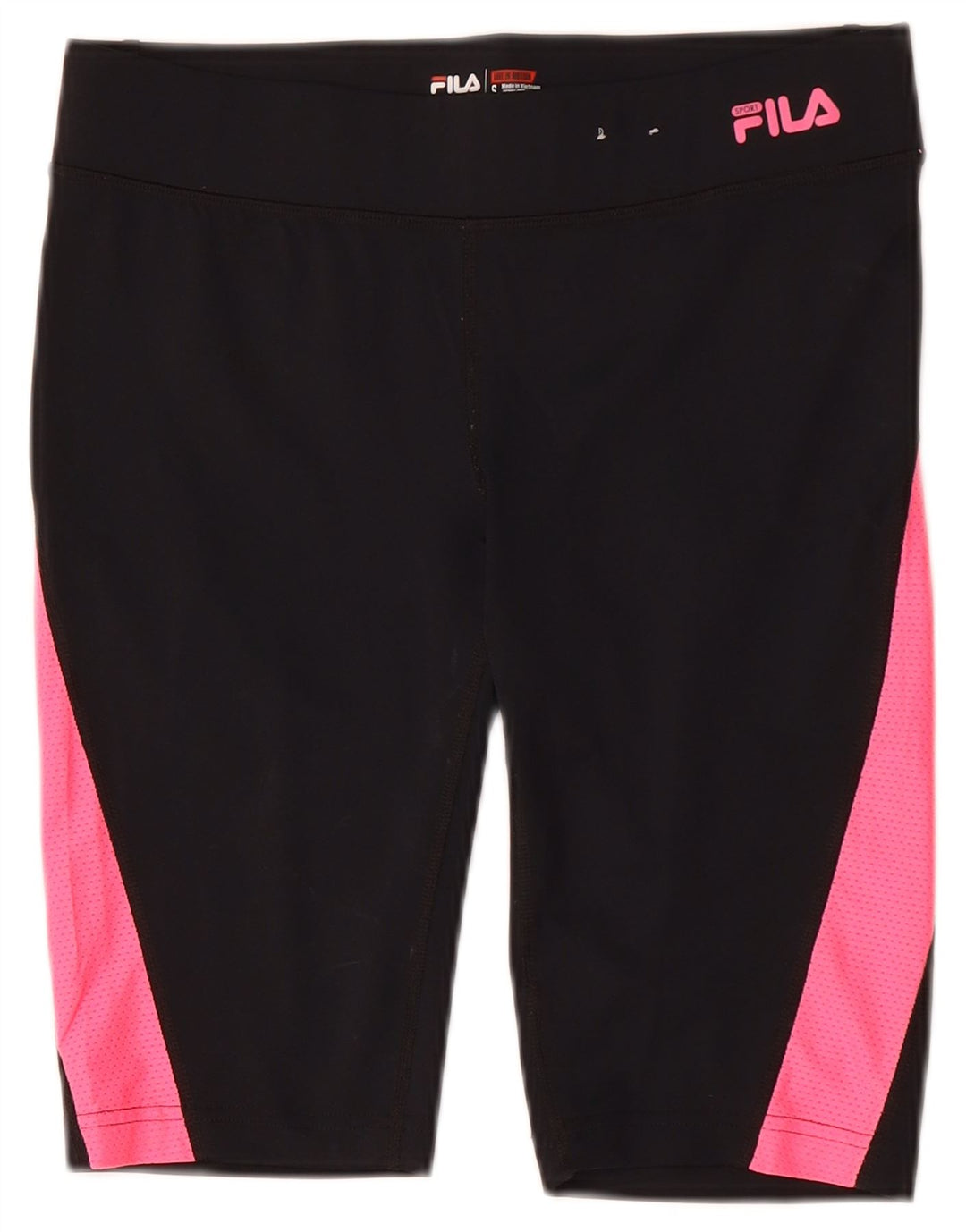 Pantaloni scurti sport FILA pentru femei UK 10, negru, poliester color bloc