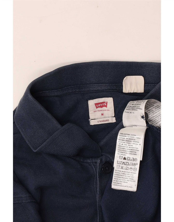 Cămașă polo standard Levi's pentru bărbați, bumbac, albastru bleumarin mediu