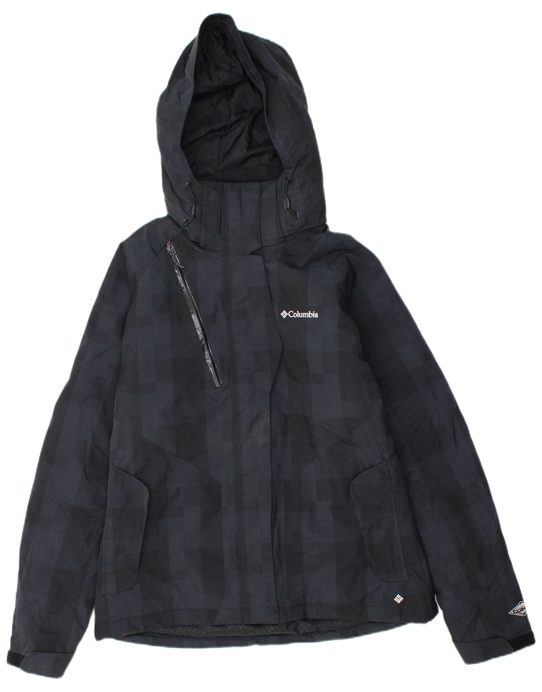 Jachetă Columbia pentru femei Omni-Heat Windbreaker UK 14 Medium Black Check Nylon