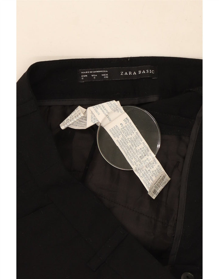 Pantaloni scurti chino pentru femei Zara mici W26 poliester negru