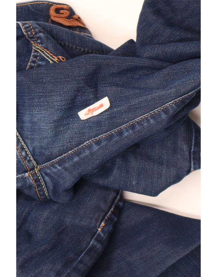 Blugi GAS pentru femei Crop Slim W29 L24 Bumbac albastru