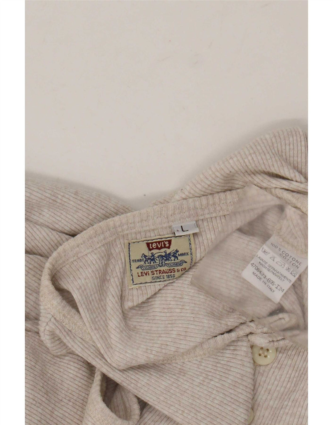Vestă Levi's pentru femei UK 14, mare, bej, bumbac cu pete