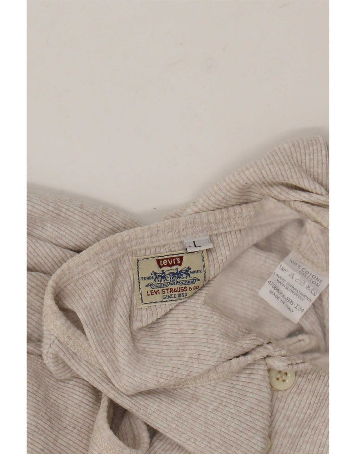 Vestă Levi's pentru femei UK 14, mare, bej, bumbac cu pete