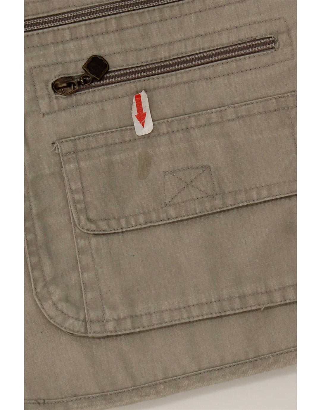Gilet vintage pentru bărbați, UK 38, bumbac, gri mediu