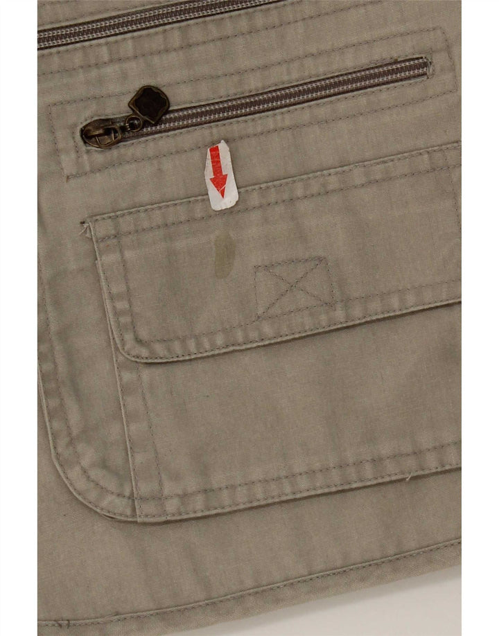Gilet vintage pentru bărbați, UK 38, bumbac, gri mediu