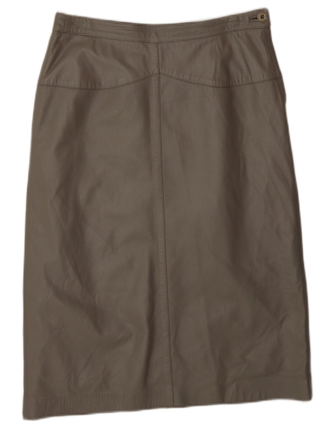 Fusta din piele pentru femei VINTAGE IT 42 Medium W28 Gri