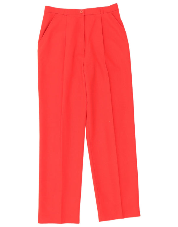 Pantaloni chino drepți cu talie înaltă pentru femei vintage IT 44 Medium W26 L28 Red