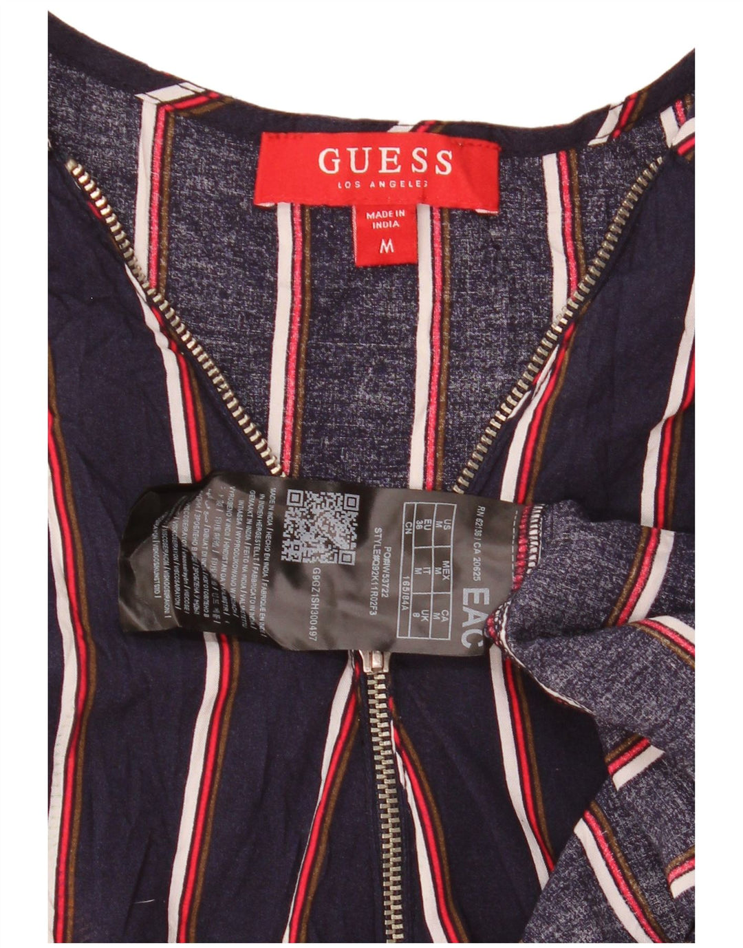 Rochie de bază fără mâneci Guess pentru femei UK 12 Medium bleumarin, viscoză cu dungi