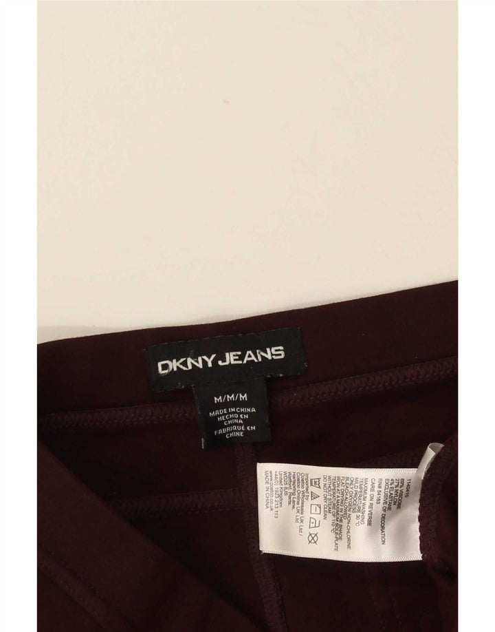 Leggings pentru femei Dkny UK 14 Medium Burgundy Viscose