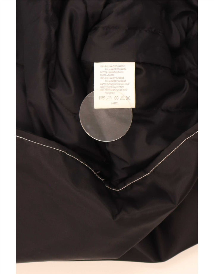 Gilet vintage supradimensionat pentru femei UK 20/22 XL poliamidă neagră