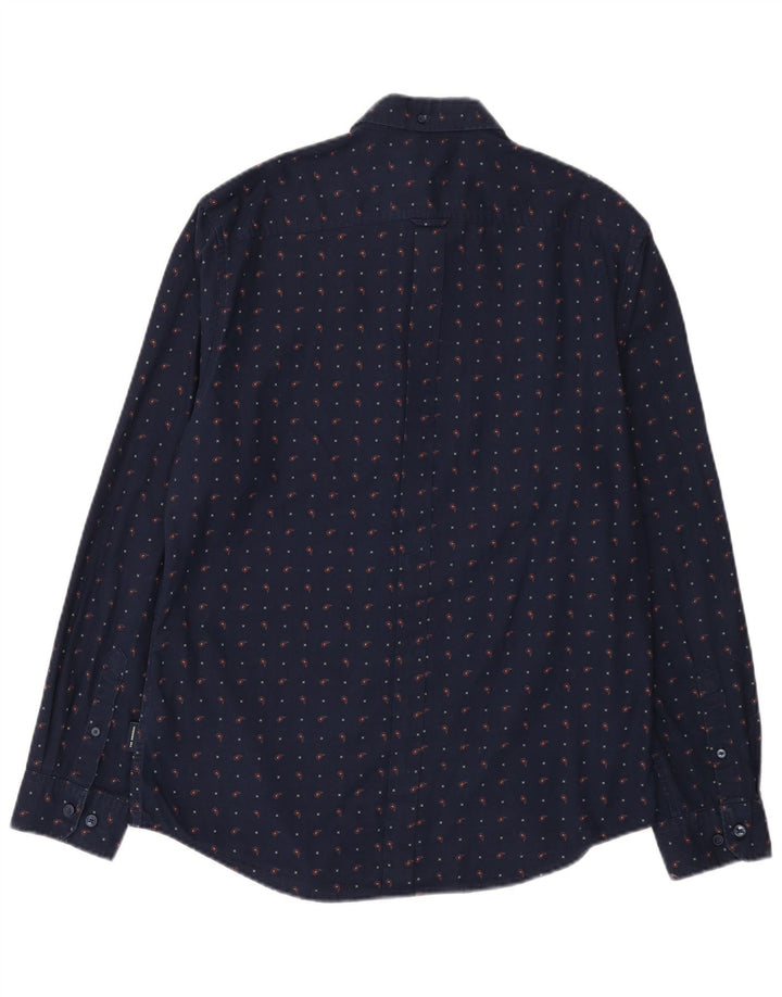 Cămașă pentru bărbați Ben Sherman, mare, albastru, bumbac cu pete
