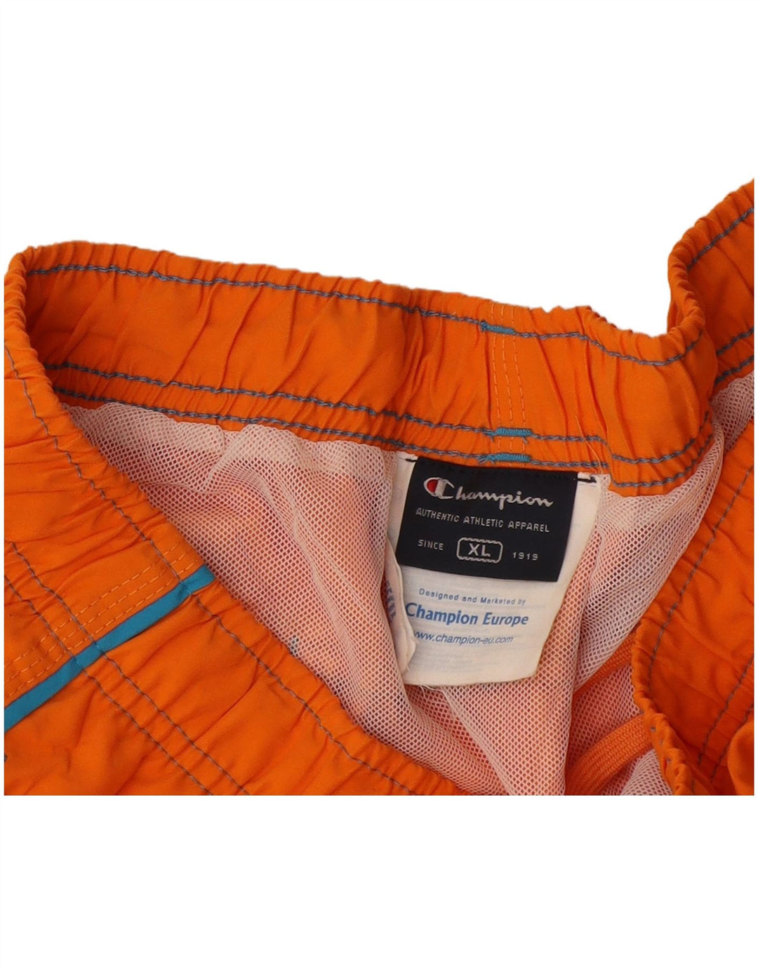 Pantaloni scurți de înot grafic pentru bărbați Champion XL poliester portocaliu