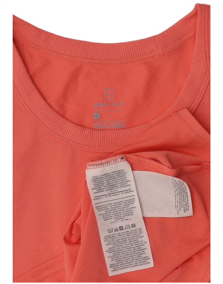 Vesta Nike Dri Fit Top pentru femei UK 14, mare, roz, poliester