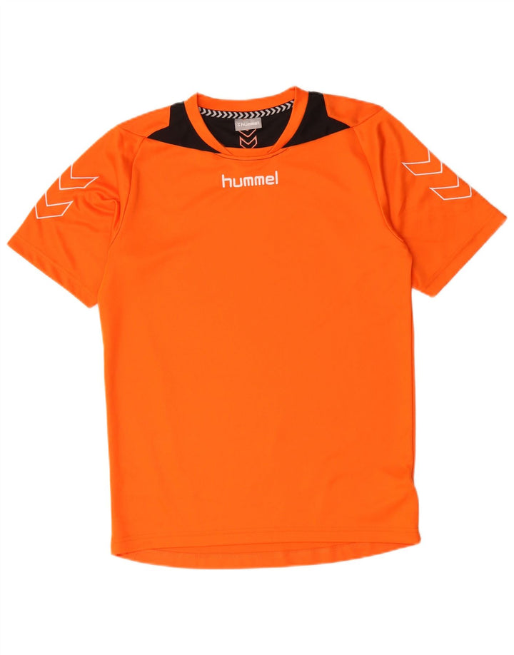 Tricou grafic pentru bărbați HUMMEL Top mic portocaliu din poliester