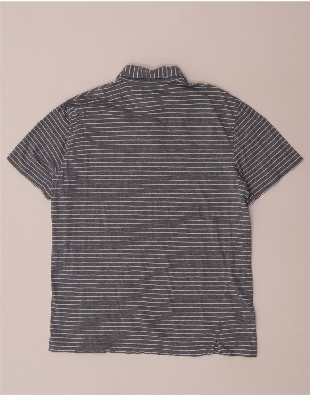 Tricou polo pentru bărbați Hackett Slim Fit, mare, gri cu dungi