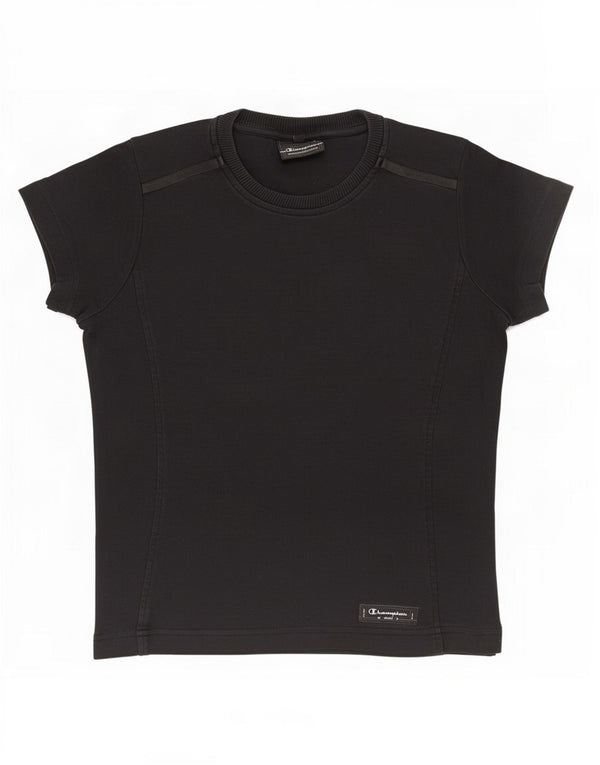 Tricou Champion pentru femei Top UK 14 Medium Black Bumbac