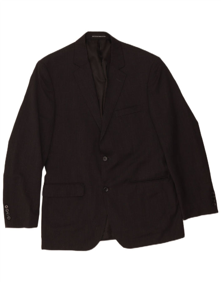 Sacou blazer pentru bărbați Tommy Hilfiger, cu 2 nasturi, UK 40 mare, gri, lână, clasică