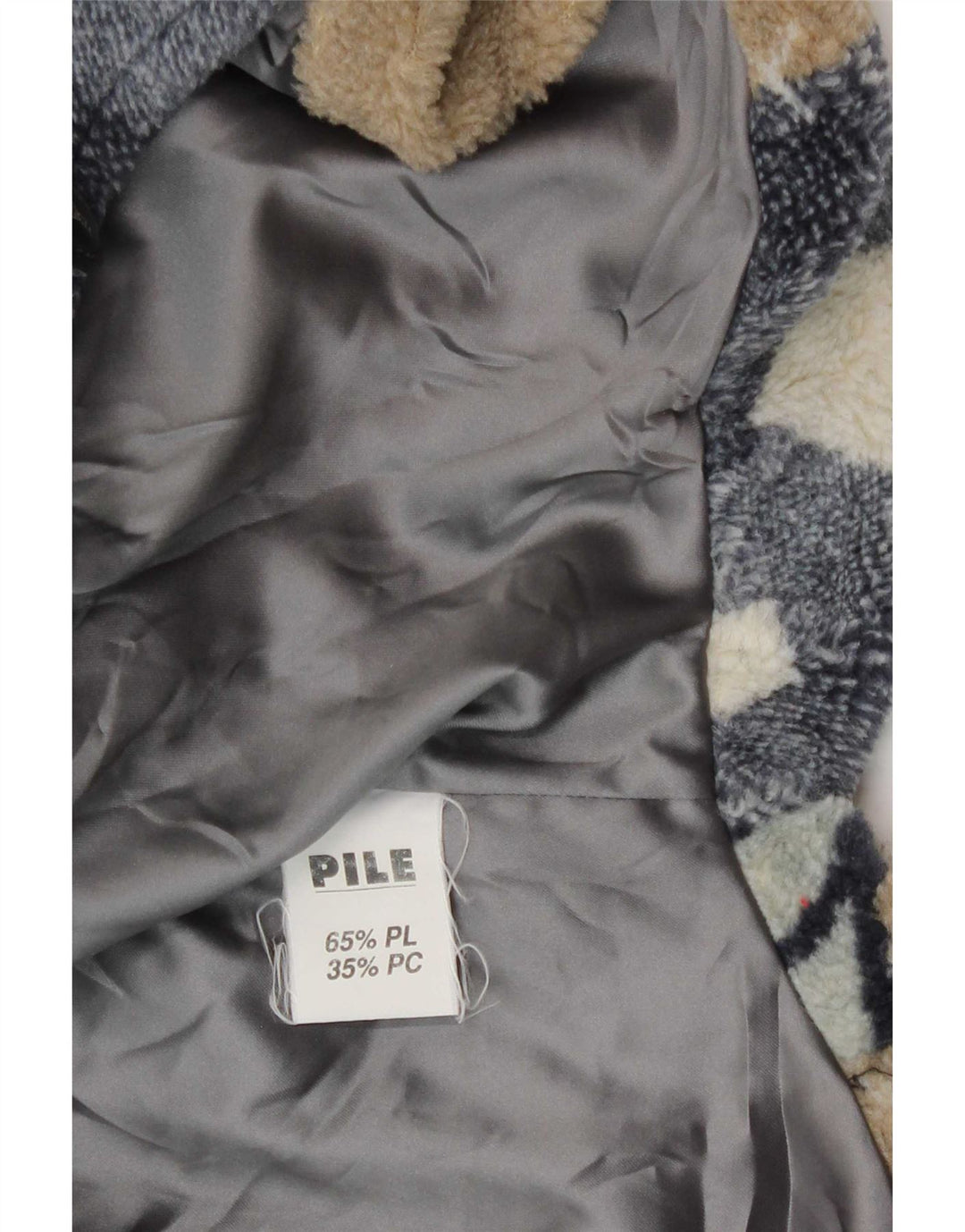 Verde Piu pentru femei Poncho Fleece Jacket UK 12 Medium Multicolor Patchwork