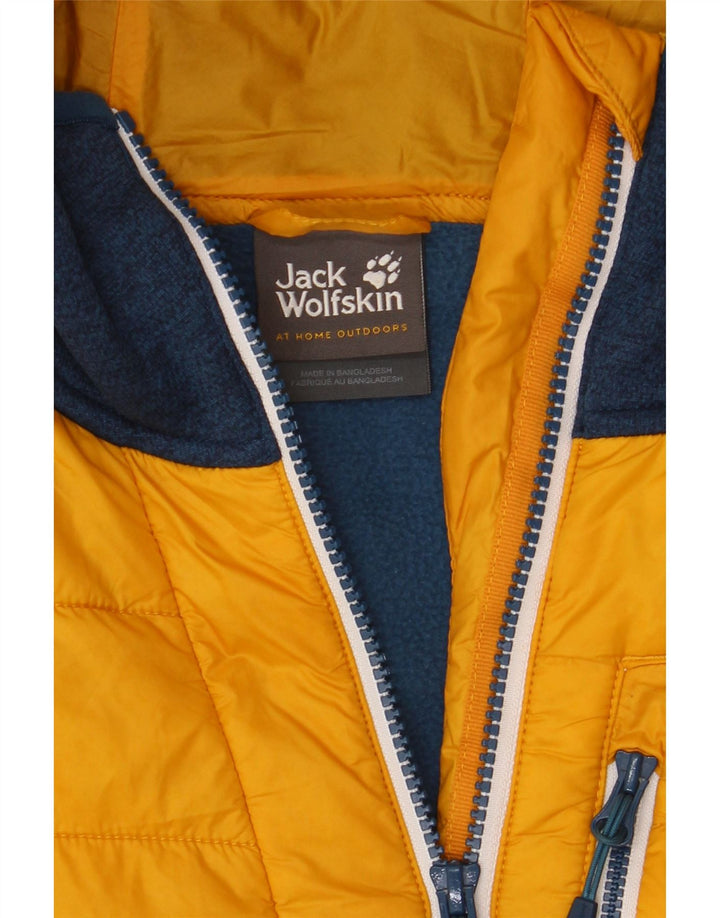 Jack Wolfskin Bomber Jacket pentru bărbați UK 36/38 Poliester galben mediu