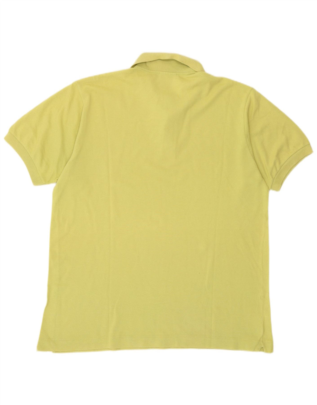 Tricou polo Lacoste pentru bărbați mărimea 5 mare, galben din bumbac