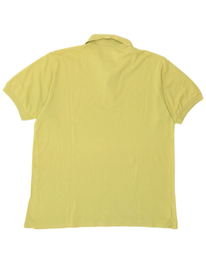 Tricou polo Lacoste pentru bărbați mărimea 5 mare, galben din bumbac