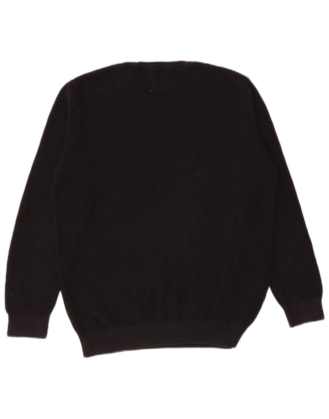 Pulover pentru bărbați Zara, cu gât crew, bumbac mediu negru