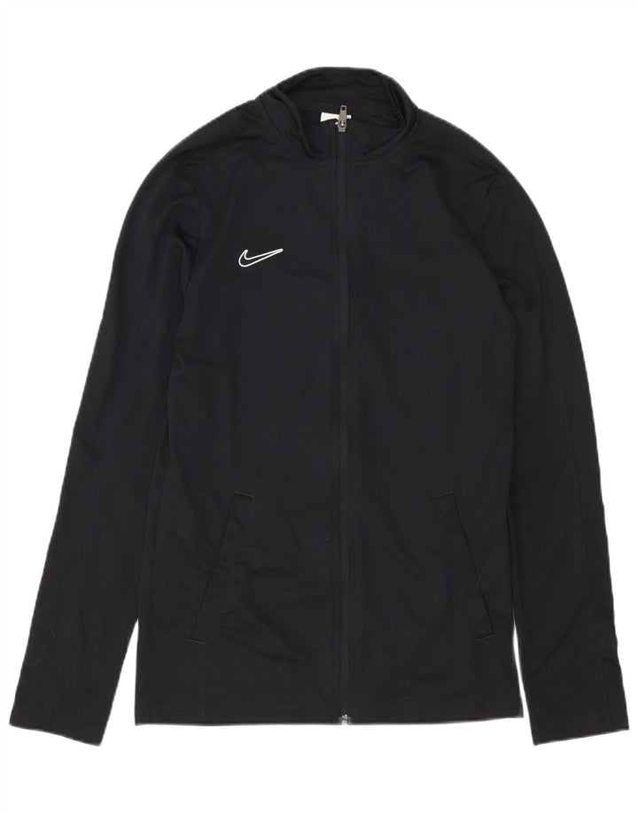 Jachetă de trening Nike Dri Fit Slim Fit pentru bărbați, poliester negru mic