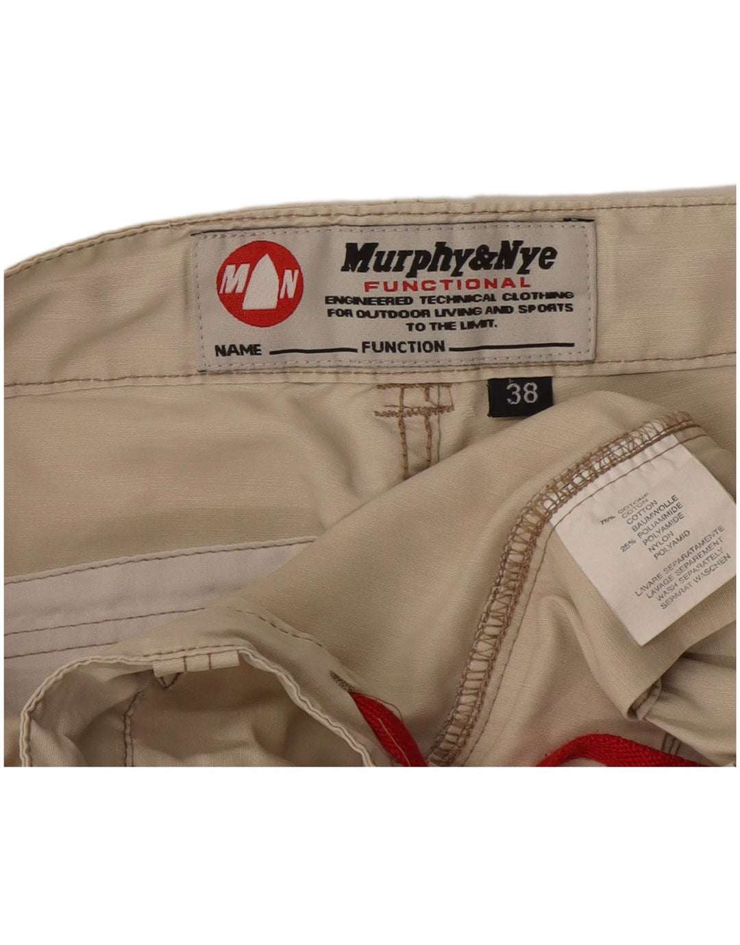 Pantaloni scurți cargo pentru bărbați Murphy & Nye W38 XL, bumbac bej