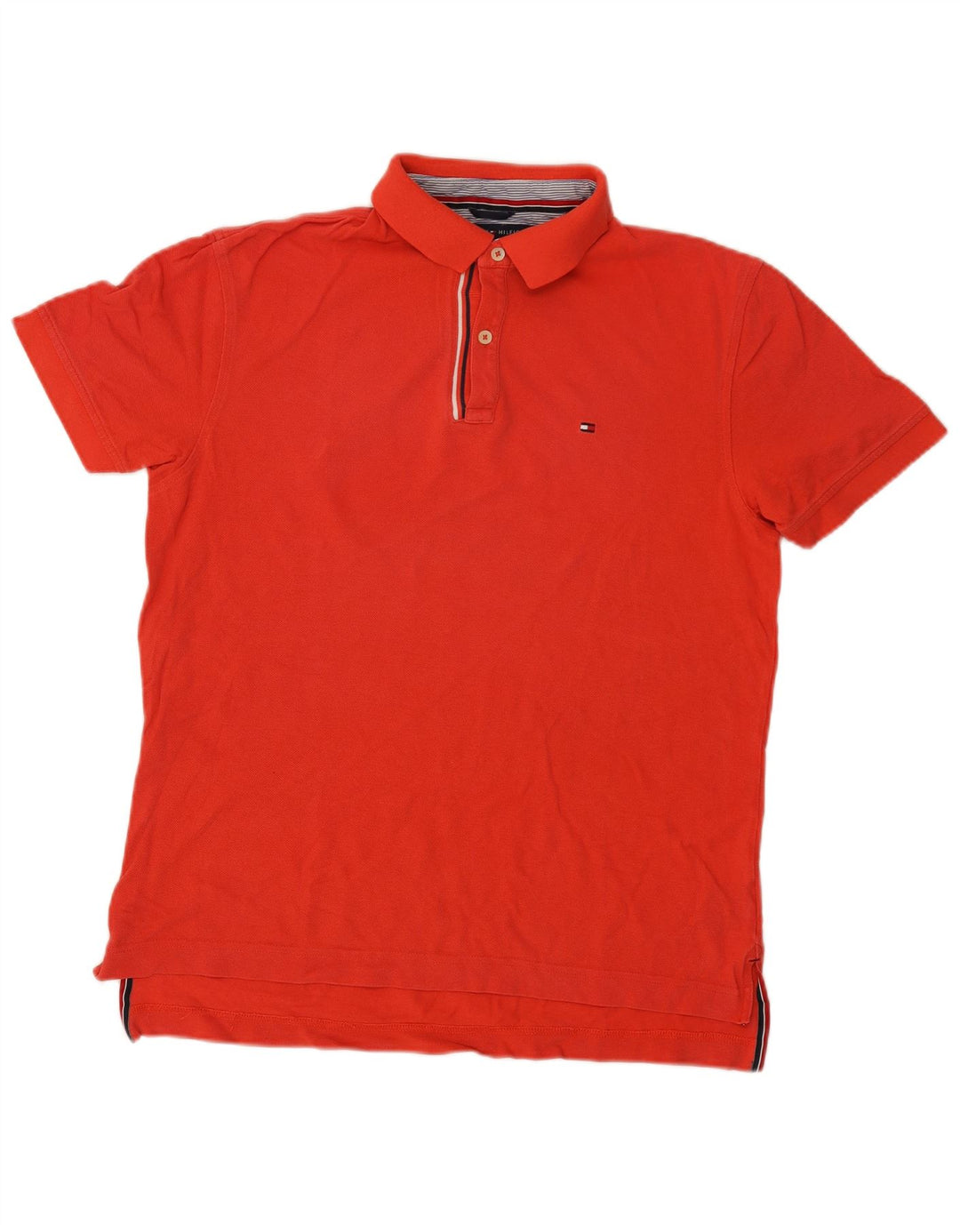 Tricou polo Tommy Hilfiger pentru bărbați, roșu mediu din bumbac