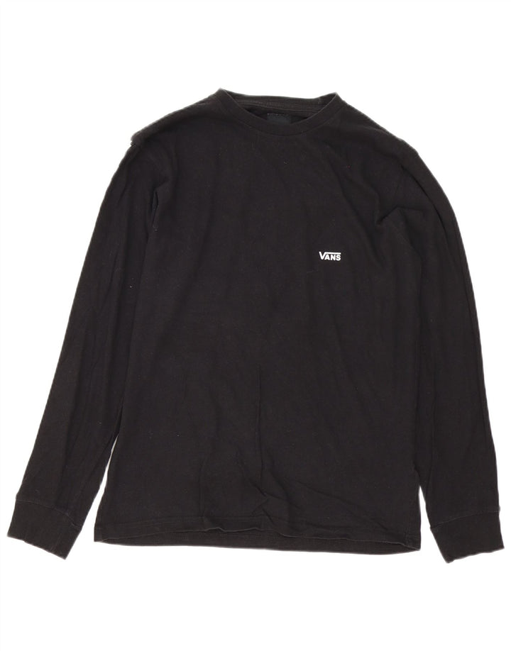 Vans pentru bărbați grafic Top cu mânecă lungă, mic, negru, bumbac