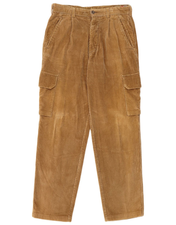 Pantaloni din velur cargo pentru bărbați canadieni EU 48 Medium W32 L31 Maro Bumbac