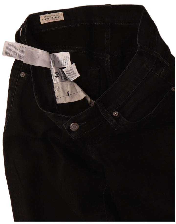 Blugi conici 512 subțiri pentru bărbați LEVI'S L30 L34 bumbac negru