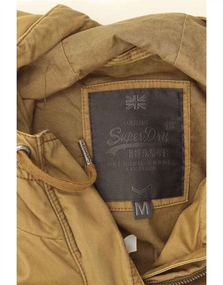 Jachetă parka cu glugă Superdry pentru femei UK 14, bumbac kaki mediu