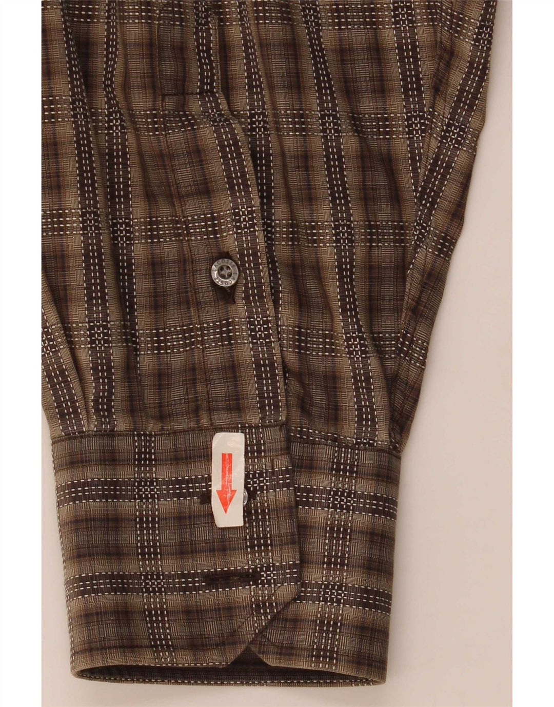 Cămașă bărbați Lacoste Mărimea 45 XL Bumbac cu carouri maro