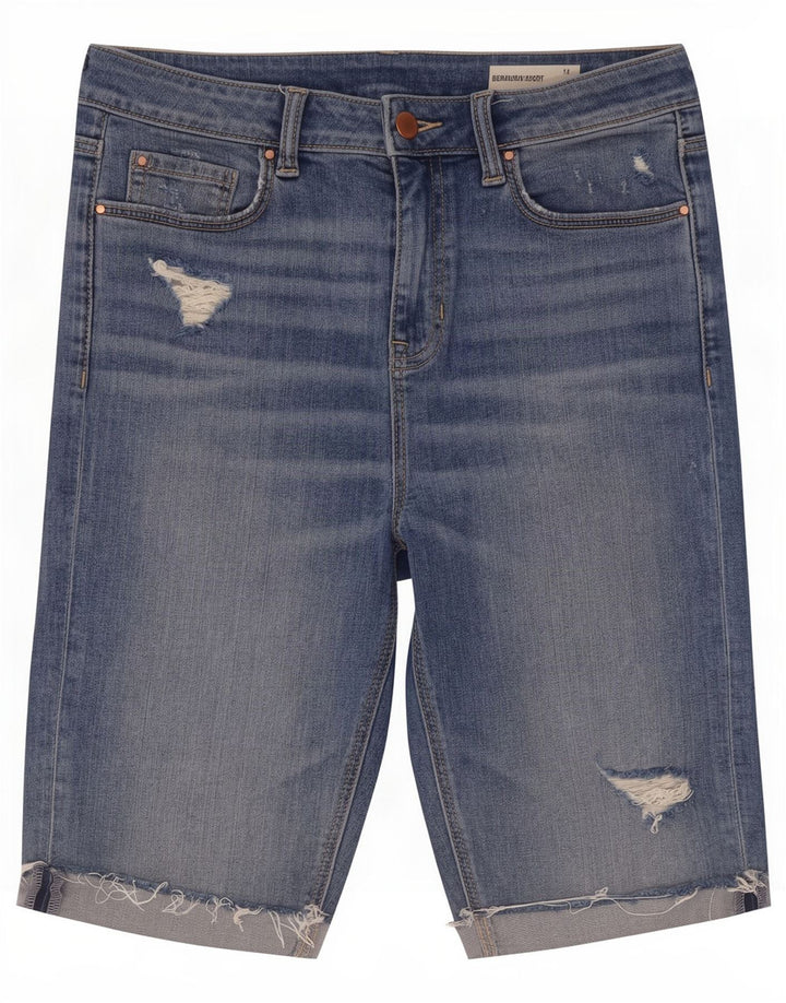 Bermude Marks & Spencer pentru femei, învechite, UK 12 Medium W30 Albastru