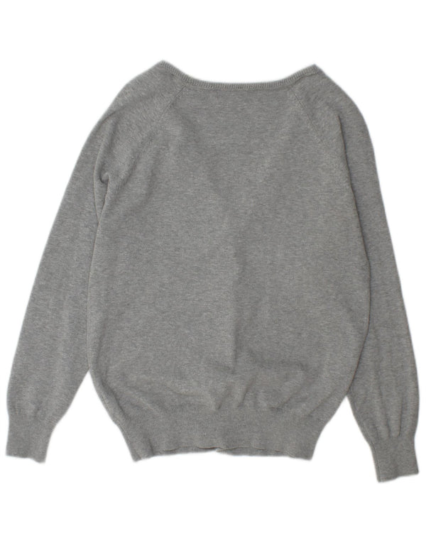 Pulover cardigan pentru femeie Zara UK 18 XL bumbac cu pete gri