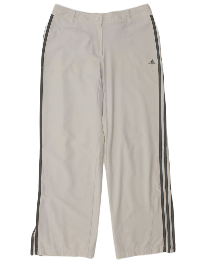 Pantaloni de trening ADIDAS Clima 365 pentru femei UK 12 Nylon mediu alb