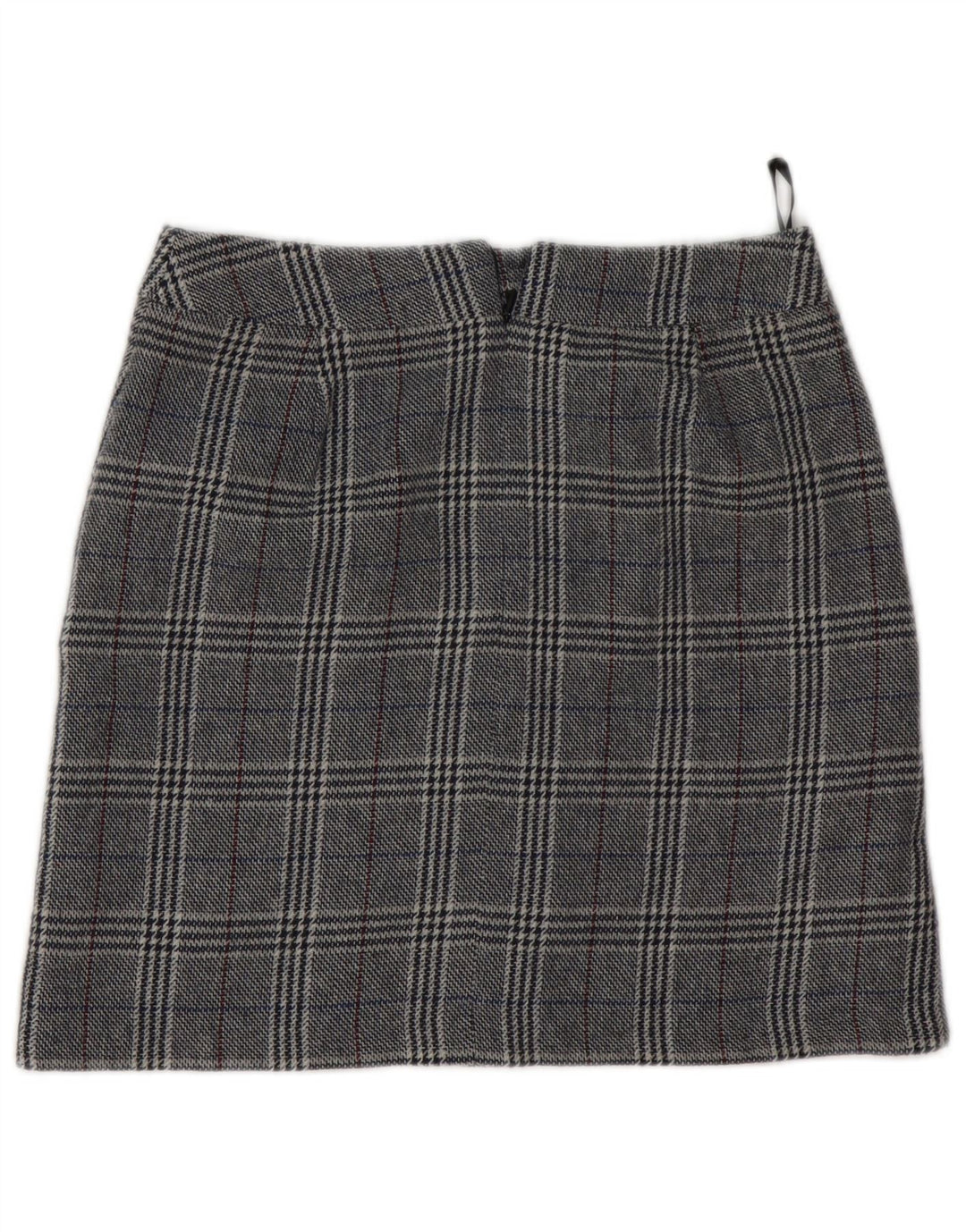 Fusta mini pentru femei Marks & Spencer UK 8 Small W28 Gri Houndstooth Acrilic